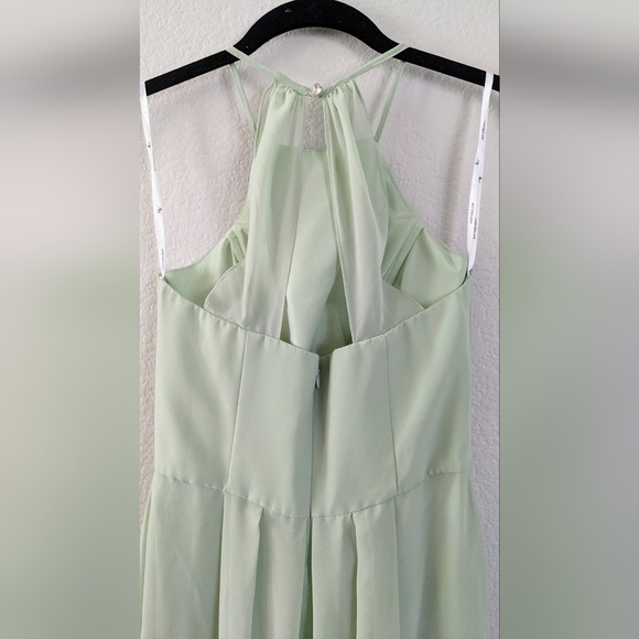 AW Nannie Bridesmaid Prom Formal Special Occasion Wedding Guest Dress, 4, Green - Picture 7 of 8